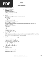 Magnetism Solutions Solutions 1