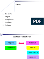 Syntactic Functions (4SS)