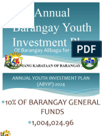 Annual Barangay Youth Investment Plan 2024