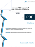 Cours Ã©pidÃ©miologie Demo Hyg Ecnomie de La Santã© - Partie 1 - DR GHANNAME