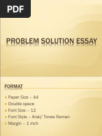 Problem - Solution Outline