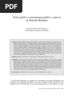 Fides Publica e Instrumenta Publice Confecta: en Derecho Romano