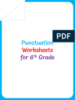 Punctuation Worksheet For 6th Grade 1