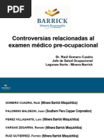 Controversias Relacionadas Al Exámen Médico Ocupacional - Dr. Raúl Gomero