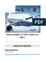 FS2Crew MSFS PMDG 737 SOP1 Main Ops