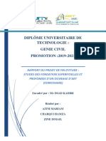 RAPPORT DE FIN D'ETUDE Géotechnique