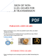 Design of Non Parallel Gears