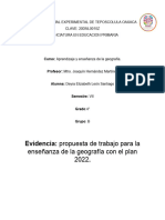 Propuesta de Trabajo Geografia