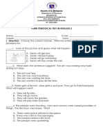 English 2 Third Periodical Test 2023 2024