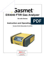 DX4040 FTIR Gas Analyzer: Instruction and Operating Manual