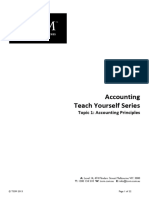 Accounting TOPIC 1 - Accounting Principles