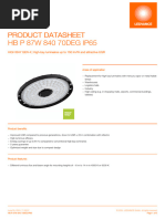 Product Datasheet Product Datasheet HB P 87W 840 70DEG IP65