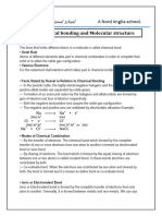 Notes On Chemical Bonding and Molecular Structure