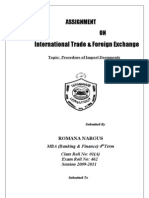 International Trade & Forx Asssignmnt