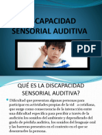 Discapacidad Sensorial Auditiva