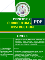 Principle 2-Curriculum and Instruction