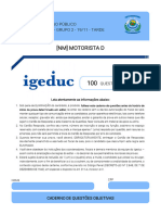 (NM) Motorista D: Concurso Público Pombos - Grupo 2 - 19/11 - Tarde