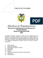 Banco de Preguntas Examen de Radioaficionado Mintic