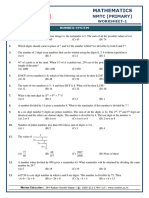 NMTC Primary Worksheet-1 Number System