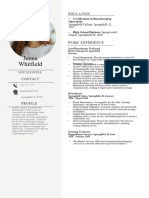 House Keeping CV Template