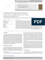 2016 Alderton. A Multistage Origin For Kupferschiefer Mineralization