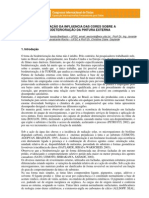 Avaliação Da Influencia Das Cores Sobre A Biodeterioração Da Pintura Externa