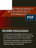 Clase 16 - INFORME Y DEVOLUCION