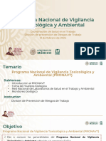 Programa Nacional de Vigilancia Toxicológica y Ambiental