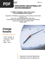 Modification Cours de Procédés Industriels Et Environnement