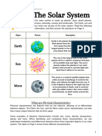 Colorful Illustrative Solar System Worksheet