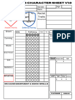 Veil Riders Character Sheet
