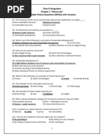 Class 8 Geography Chapter 1 MCQs