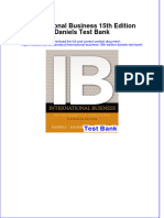 Instant Download PDF International Business 15th Edition Daniels Test Bank Full Chapter