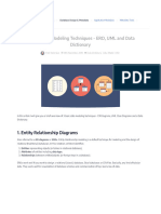 3 Basic Data Modeling Techniques - ERD, UML and Data Dictionary