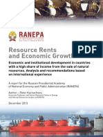 Resource Rents and Economics Growt