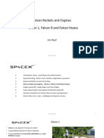 SpaceX 4 Falcon Rockets and Engines