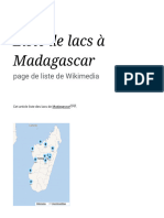 Liste de Lacs À Madagascar - Wikipédia