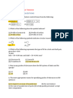 MCQ قياسات 22-1