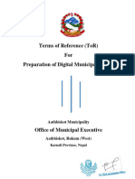 TOR of Municipal Profile