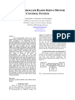 Ijctt-Microcontroller Based Servo Motor Control System