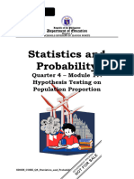 CORE Stat and Prob Q4 Mod17 W6 Hypothesis Testing On Population Proportion