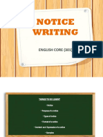 Notice Writing PPT - 09.04.2022