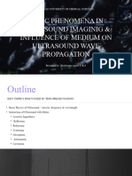 Basic Phenomena in Ultrasound Imaginig & Influence of Medium Propagation