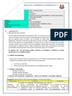 PLANIFICACIÓN CURRICULAR DE LA EXPERIENCIA 0 - Quinto DPCC