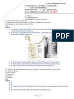 Anatomy MCQ 2021 A