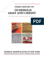 Household Debt and Credit: Quarterly Report On