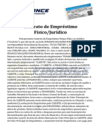 Contrato de Empréstimo Físico-Finance Soluções Financeira