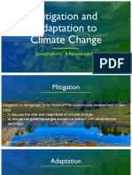 Sustainability For Mitigation and Adaptation