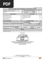 Recibo de Pago Correspondiente A La Quincena 2/2024: Asignaciones Deducciones