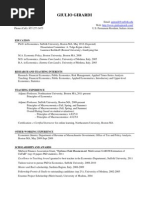 G Girardi Resume